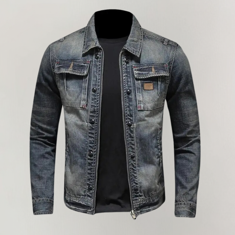 Dion™ | Retro Denim Jack met Vintage Stijl