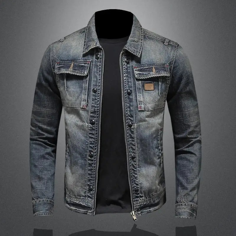 Dion™ | Retro Denim Jack met Vintage Stijl